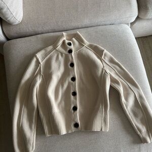 Modern Citizen Cream Button-Up Cardigan